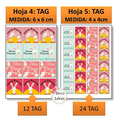 Imagen 4 de 6 de Kit Imprimible 09 Felices Pascuas Para Emprendedores