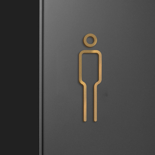 Letrero De Baño Acrílico, Símbolos De Puerta De Baño,