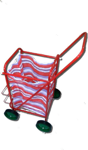 Imagen 7 de 7 de Changuito Canadiense 4 Ruedas Chango Carro Carrito + Grande