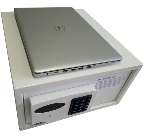 Cofre Digital Grande P/ Notebooks Com Auditoria Gold Safe 