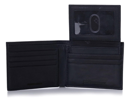 De Los Hombres Piel Bifold Wallet Extraíble Funda Flip Up Id