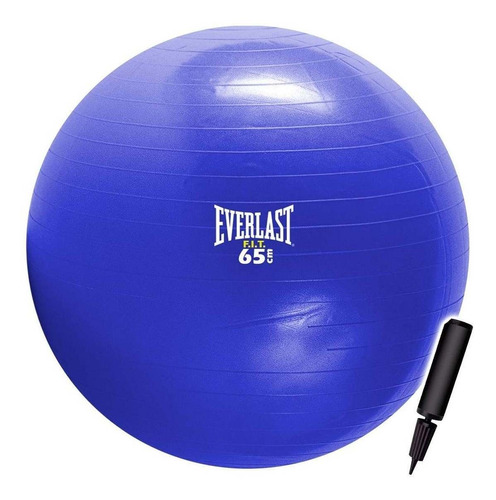 Pelota Pilates Everlast 65cm Fitness Yoga +inflador