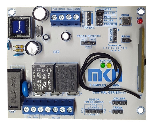 Placa Central Nb Para Motor De Portão Correr Dz Gatter 3020 Cor Branco