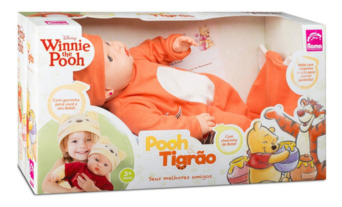 Imagem 3 de 3 de Boneco Bebê Tigrão Coleção Melhores Amigos C/ Acessório Roma