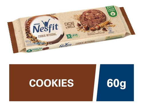 Imagem 1 de 6 de Cookie Nesfit Cacau E Avelã 60g