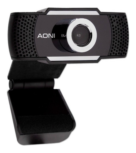 Imagen 1 de 6 de Aoni Cámara Webcam Full Hd Usb Aut/foco  1080p Teams Zoom