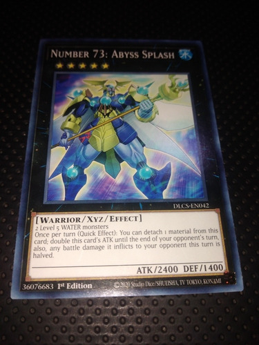 Carta Yugioh Number 73 Abyss Splash
