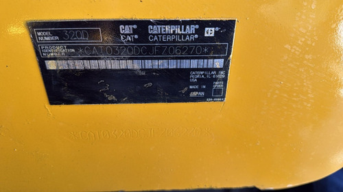 Excavadora Caterpillar 320dl Año 2010_cat0320dvpcm00742