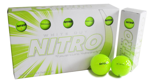 Pelotas De Golf Nitro White Out