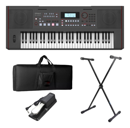 Teclado Roland Ex50 E-x50 Arranjador + Bag + Estante + Pedal