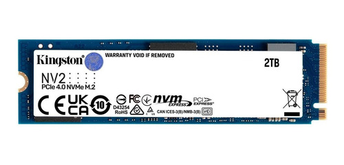 Disco Ssd Kingston Nv2 Nvme Pcie 4.0 2tb (snv2s/2000g)