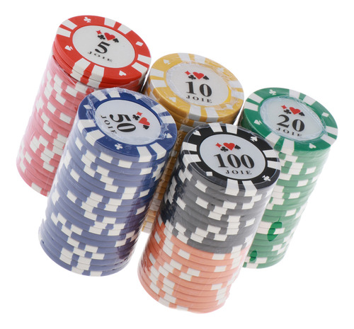 100pcs Vegas Set Casino Fun Home Gift Poker Variedad