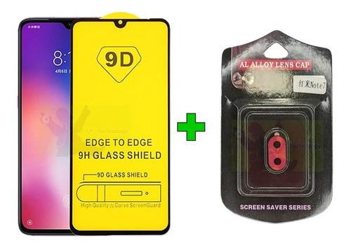 Vidrio 5d + Protect Cámara Aluminio Xiaomi Redmi Note 7