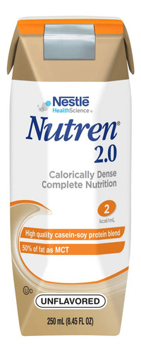 Nutren Nutricion Completa 2.0 Caloricamente Densa, Sin Sabor