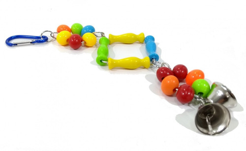 Imagem 3 de 5 de Brinquedo Pássaro Calopsita Papagaio Miçangas 3 Unidades
