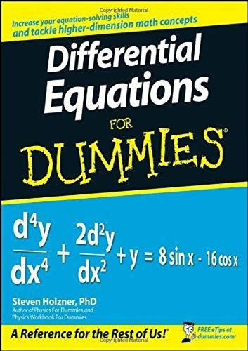 Libro Differential Equations For Dummies Nuevo