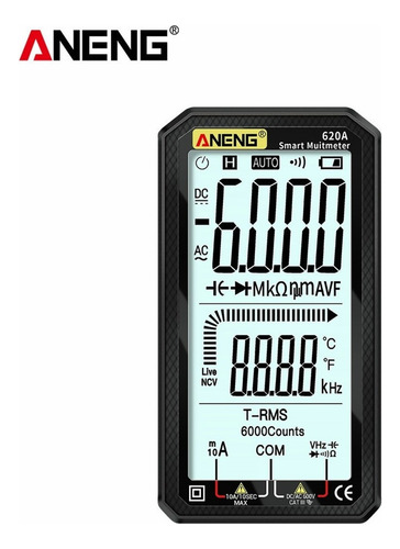 Whi Aneng Multímetro Lcd Digital Ac/dc Pantalla 4.7