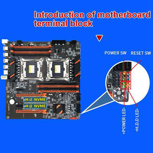 Placa Base X99 De Doble Cpu Lga2011, Compatible Con Memoria