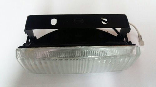 Faro Iodo Aux Rectangular Antiniebla Halogena Cristal Ambar