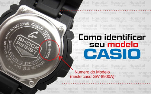 Capa Bezel Casio G-7500 G-7510 Preta Original G7500