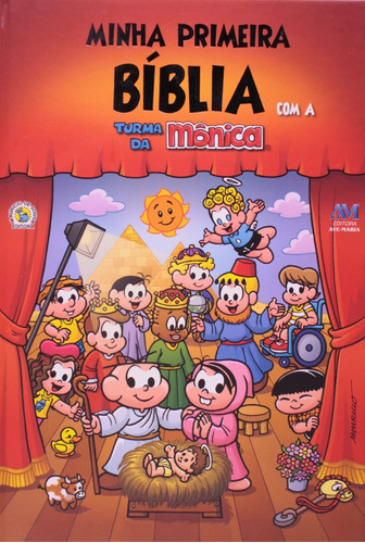 Livro Minha Primeira Bíblia Com A Turma Da Mônica - Tamanh