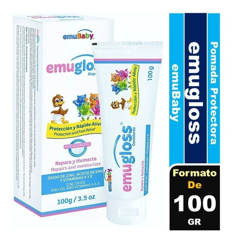 Pomada Protectora Hipoalergenica Emugloss 100gr  Emubaby