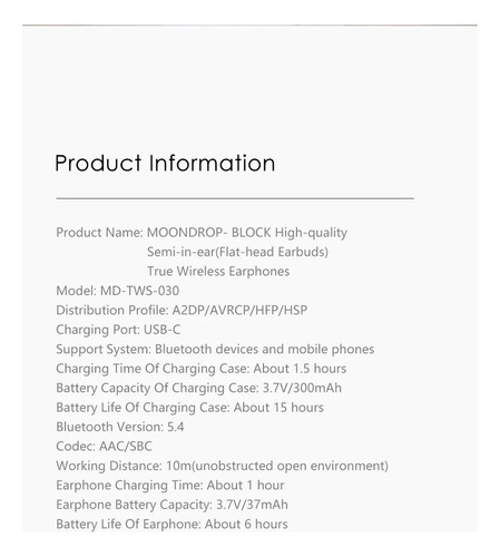 Auriculares Deportivos Bluetooth Moondrop Block | Auriculare