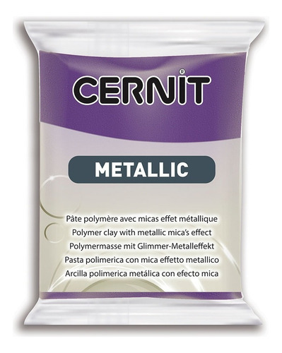 Cernit Metallic Arcilla Polimérica 56 G, Colores A Elección Color Violeta