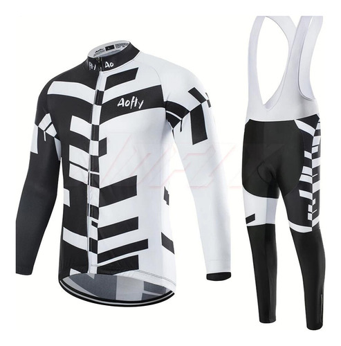 Conjunto De Ciclismo Largo, Calza Con Tiradores + Remera