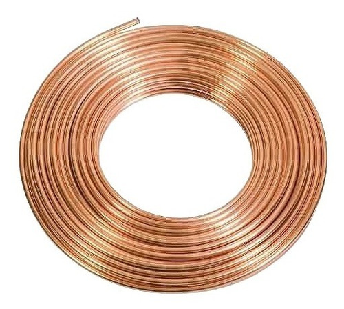 Imagen 2 de 3 de Tuberia Flexible De Cobre 1/2 Rollo 15.24mts