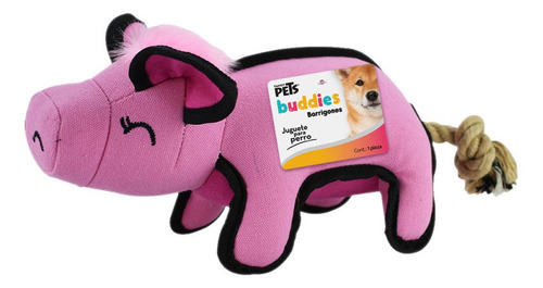 Juguete Buddie Barrigones Peluche Perro Animales Fancy Pets Color Amarillo