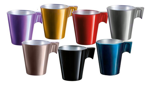 Taza Flashy Colours Luminarc Expresso 80 Cc X6u Nespresso Ct Color Color