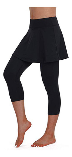 Leggings Casuales Con Falda Para Mujer, Pantalones De Tenis,