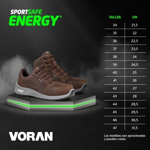Imagen 6 de 6 de Zapato De Seguridad Voran Sportsafe Energy 810 M