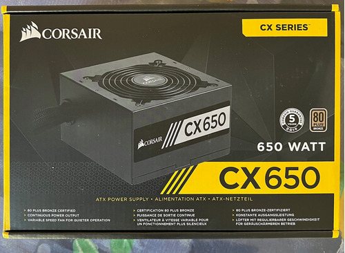 Fuente De Alimentación Corsair Cx Series Cx650 650w 