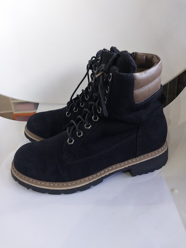 Botas Negras Gamuza Landrover Dama Usadas Originales 39