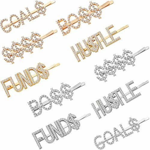 Horquillas - 10 Pieces Dollar Sign Hair Pins Letters Bobby P