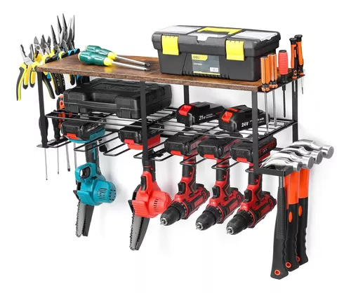 Organizador de herramientas eléctricas para organización de garaje, soporte  de pared para almacenamiento de herramientas, organizadores de