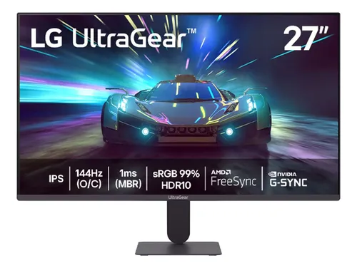 Monitor LG UltraGear 27G411A-B 27",FHD, 144Hz, 1ms (MBR), NVIDIA G-SYNC, AMD FreeSync, HDR10