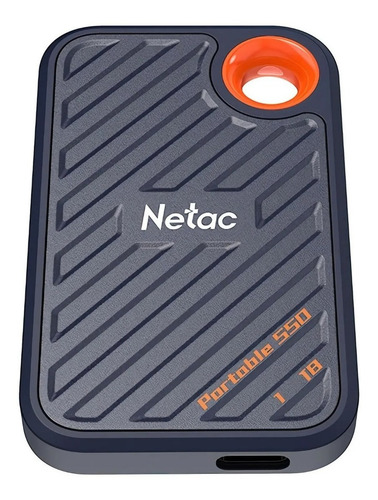 Mini disco SSD portátil Netac Zx20 de 1 Tb Usb C 3.2 Gen2x2 azul marinho