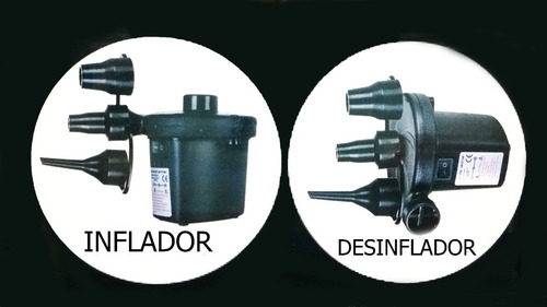 Pack 2 Inflador Electrico Multifuncional Para 220v/12v