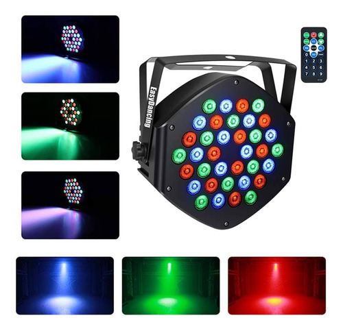 Par Led Dj 36w Rgb Dmx 512 Audio Control Remoto Exclavo 110v