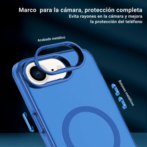 Funda Case Deluxe Para iPhone 16e Compatible Con Magsafe Azul