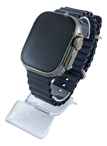 Smartwatch Microwear U9 Ultra Serie9 C/gps 49mm Feminino Masculino Cor Da Caixa Preto Desenho Da Pulseira Ocean