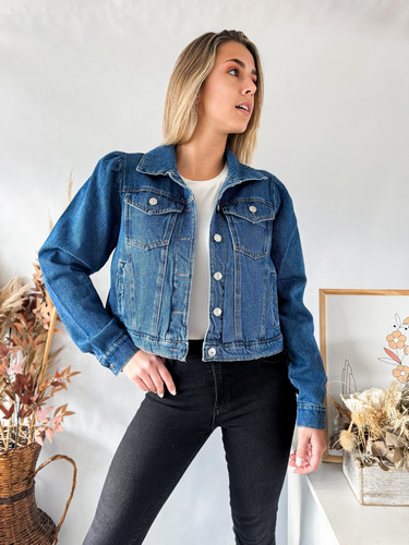 Campera Jean Lulyna Manga Princesa Mujer
