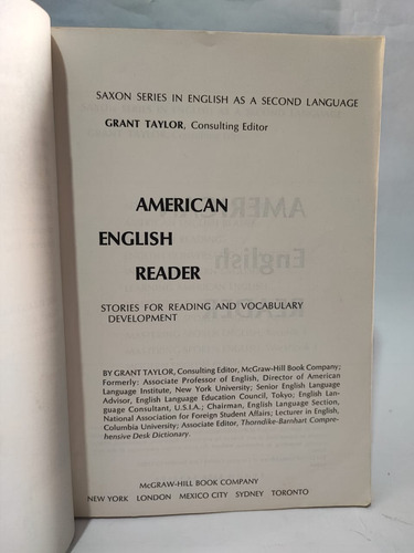 American English Reader. Grant Taylor