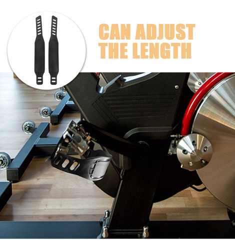 2 Pares De Correas Ajustables Para Pedales De Bicicleta