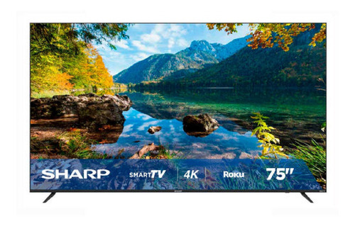 Pantalla Sharp Led 75 Pulgadas Smart Roku 4k 4tc75dl7ur