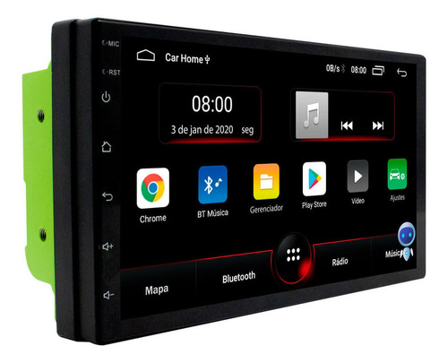Imagem 3 de 4 de Multimídia Universal Twincan 7 Android 10 2g + Bt + Com Voz