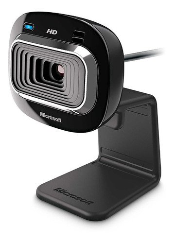 Imagen 2 de 3 de Cámara web Microsoft LifeCam HD-3000 HD 30FPS color negro